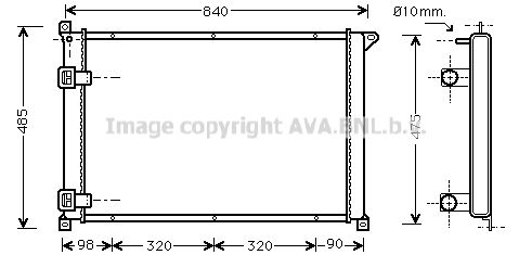 AVA QUALITY COOLING Радиатор, охлаждение двигателя RT2265